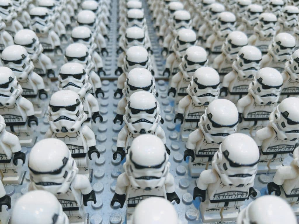 photo de personnage légo stormtrooper