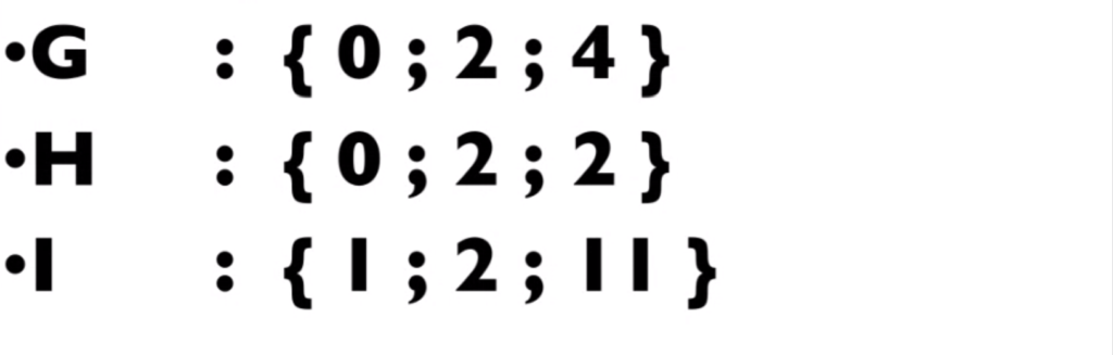 3 suites de chiffres