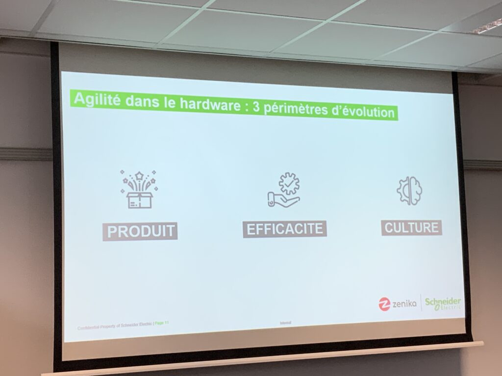 photos de la conférence sur l'agilité et le Hardware